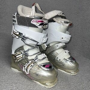Nordica Fire Arrow F4 Ski Boots Women's Mondo 235 275mm US 6.5 White & Pink